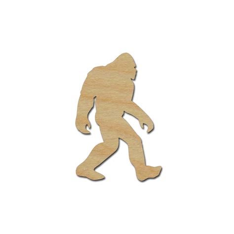 Bigfoot Sasquatch Shape Unfinished Wood Craft Cutouts Variety of Sizes ...