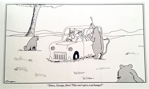 His far side cartoon strips would be so famous that they have been collected in trades and found in merchandise such as calendars. Just A Car Guy: Gary Larson was a genius