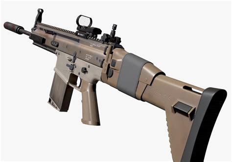SCAR-H Assault Rifle | CGTrader