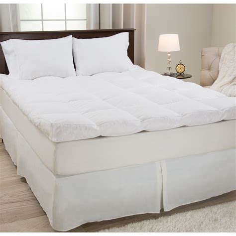 Feather mattress toppers, also called featherbeds, typically contain feathers, down, or a combination of the two. PLYH 4" Down & Duck Feather Mattress Topper | Wayfair