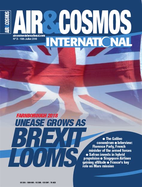 The company's current operating status is live. Air & Cosmos International, Farnborough issue