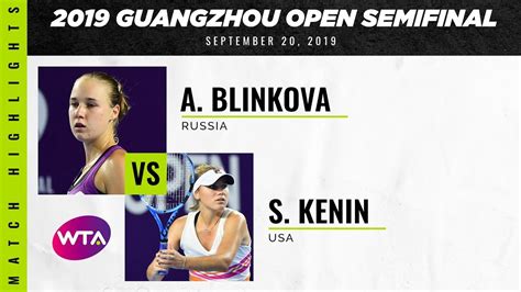 She has won one doubles title on the wta tour, one singles and doubles title each on tournaments of the wta 125k series as well as three singles. Anna Blinkova vs. Sofia Kenin | 2019 Guangzhou Semifinal ...