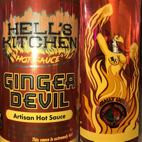 This hot sauce is really good and very hot. Ginger Devil - Hell's Kitchen Hot Sauce