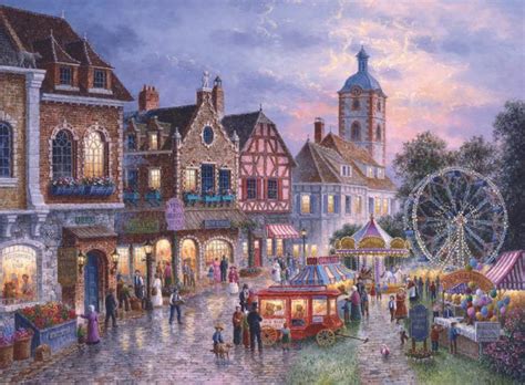 Puzzle 3000, mb, theatre du vaudeville, by jean béraud, factory selaed. Amusement Park 3000 piece puzzle