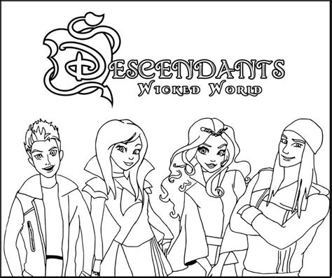 It's good to be bad!. Descendants Ausmalbilder Kostenlos | Kinder Ausmalbilder