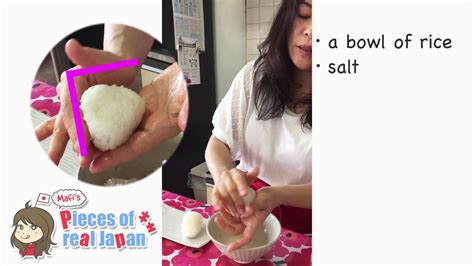 Wrap rice ball with a strip or two of nori (if using), or sprinkle some sesame seeds on them (if using). How to make ONIGIRI -Japanese rice balls!- By Mafi - YouTube