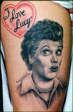 Your image gets printed onto one of our premium canvases and then stretched on a wooden frame of 1.5 x 1.5 stretcher bars (gallery wrap) or 5/8 x 5/8 stretcher bars (museum wrap). Love, Lucy: lucille ball tattoos