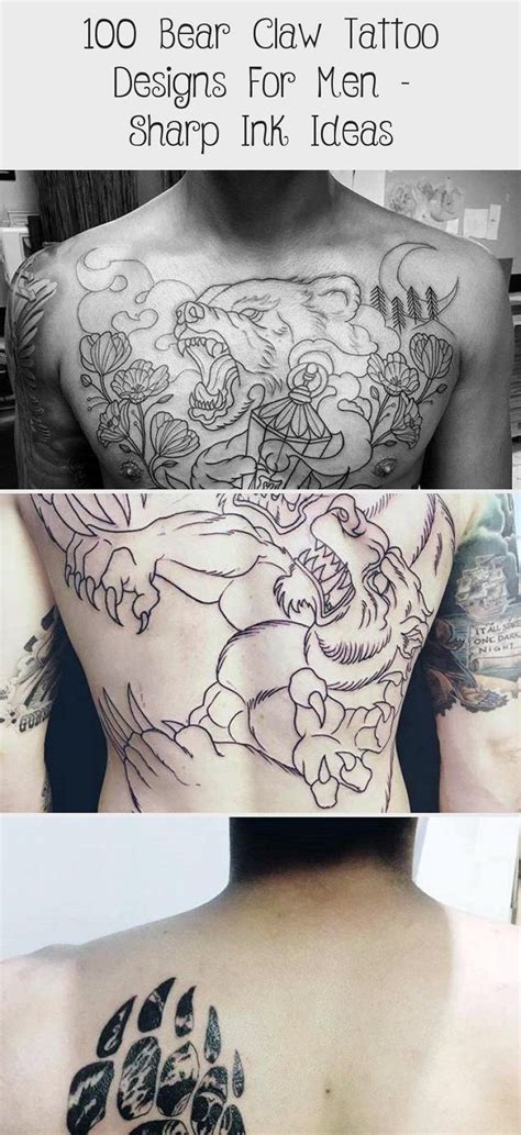 Explore creative & latest claw tattoo ideas from claw tattoo images gallery on tattooviewer.com. 100 Bear Claw Tattoo Designs For Men - Sharp Ink Ideas ...