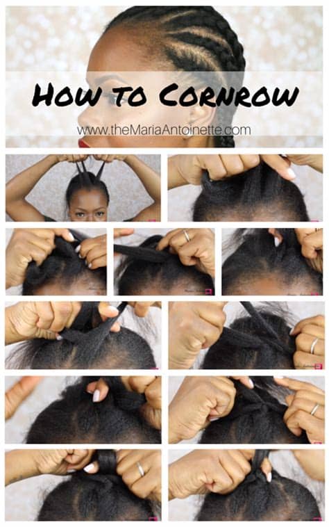Add a few cornrow braids into the mix and feel free to show off your hair sans treatment and without being straightened. How to Cornrow Your Hair