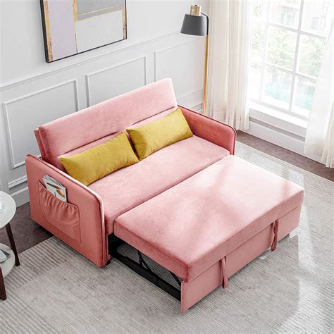 Free shipping cash on delivery best offers. Sleeper Sofa Couch Compact Soft Velvet Sofa Bed Pull-Out ...