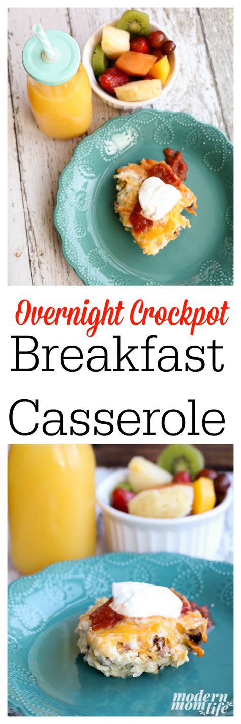 With plenty of protein, wholesome potatoes, and even some veggies, you have a truly complete meal in one pot. Overnight Breakfast Casserole | Recipe | Crockpot breakfast, Overnight crockpot breakfast ...