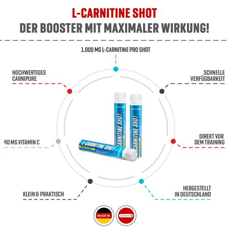 Es ist am stoffwechsel und der fettverbrennung, als auch am zellschutz beteiligt. L-Carnitine Shot - Das flüssige L-Carnitin von Body Attack