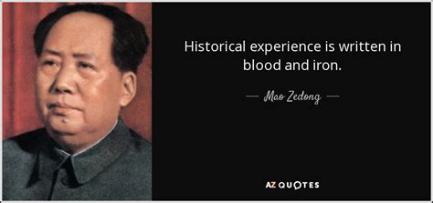 It is largely a matter of spirit, or morale. Mao Zedong quote: Historical experience is written in ...