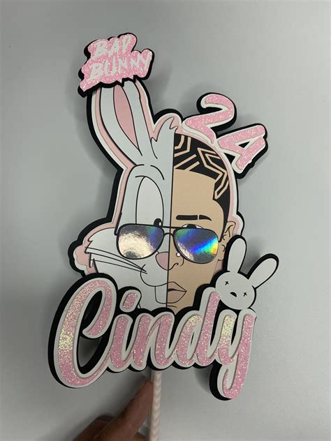 Maybe you would like to learn more about one of these? Bad Bunny Birthday Cake Topper Custom Cake Topper Name Cake | Etsy