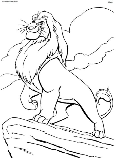 Male african lion coloring page. The Lion King #73644 (Animation Movies) - Printable ...