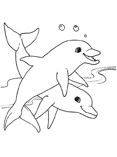 The shells and starfishes can be given a pop of color to brighten up the canvas. Dolphin Coloring Pages To Print | Dolphin coloring pages ...