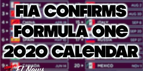 Fully automated transmission is not allowed. F1 Calendar 2020 Channel 4 | Calendar Printables Free ...