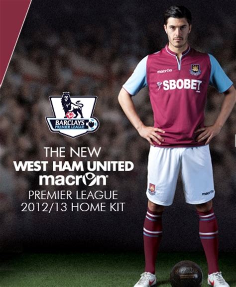 The hammers played at boleyn ground from 1904 to 2016 and now play their home matches at london stadium. New West Ham United Home Kit 12-13- Macron WHUFC Jersey ...