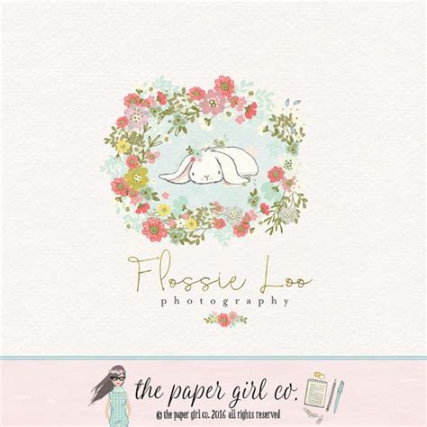 Maybe you would like to learn more about one of these? Bunny logo premade logo children's boutique logo nursery ...