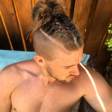 Three is better than two any time. 50 Brilliant Braided Buns for Men - Double The Style (2019)