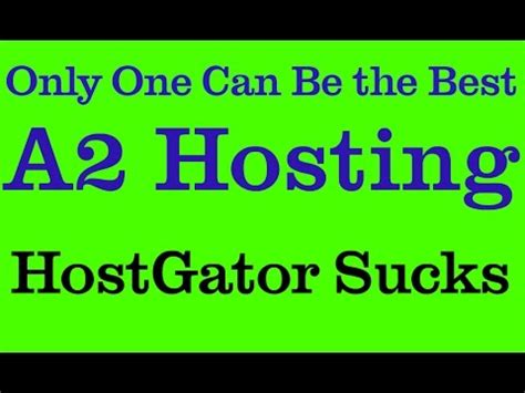 Hostgator rates 3.5/5 stars with 111 reviews. HostGator Sucks | A2 Hosting | Best Web Hosting Service ...
