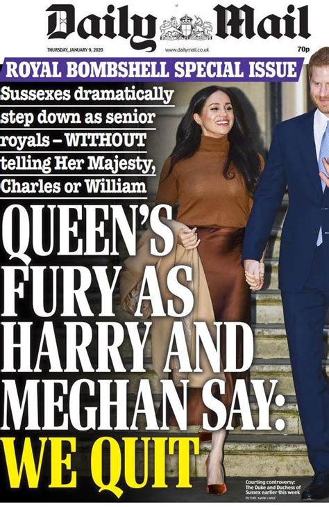 Please note that this is not the photo mockup with the coffee cup picture but the tabloid. Newspaper front pages cover Prince Harry and Meghan Markle ...