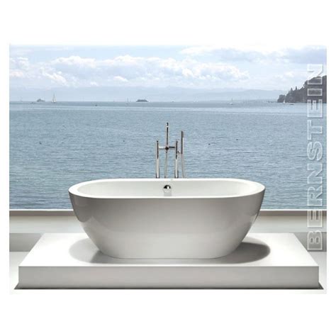 De nombreux modèles de mitigeur thermostatique, mitigeur lavabo, robinet encastrable, robinet de baignoire, mitigeur baignoire îlot etc. Baignoire îlot ovale en acrylique JAZZ blanc avec ...