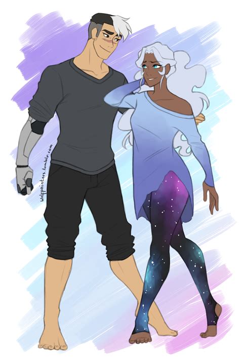 Started watching voltron because of this character <3 i dig his look<3. Shiro and Allura for @wittyy-name's upcoming fic Shut Up ...