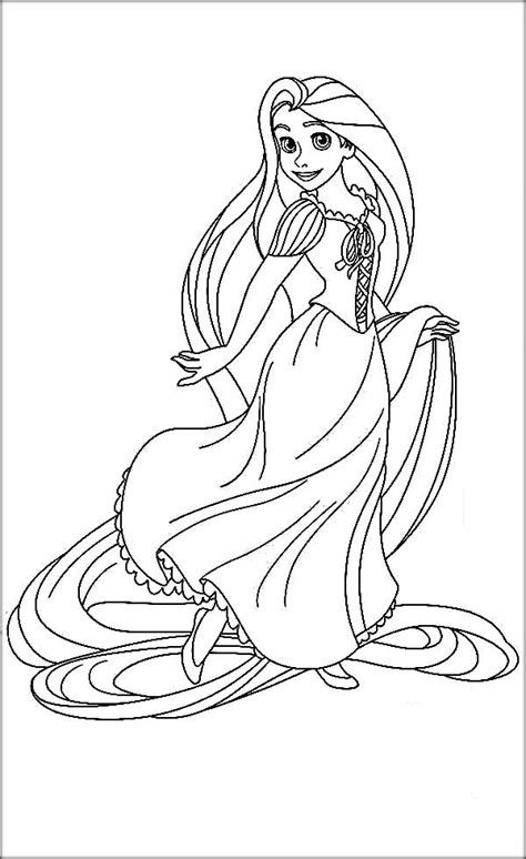 Rapunzel coloring pages getcoloringpages com. Rapunzel-with-long-hair-coloring-pics.jpg (600×980 ...