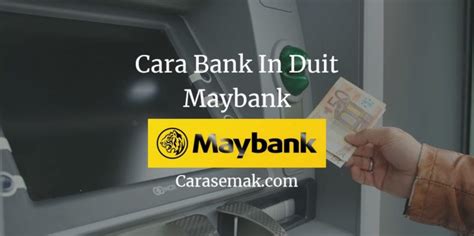 Cara Mudah Bank In Duit Maybank ATM Cash Deposit Machine