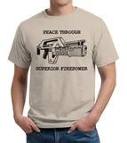 Oct 05, 2015 · speaker: Peace Through Superior Firepower T-Shirt - FiveFingerTees