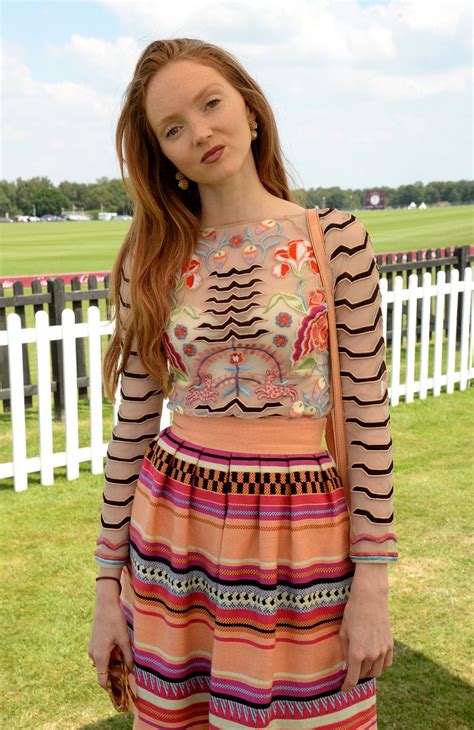 Unlike many models, she has hourglass shaped figure with wide hips and round breasts. Lily Cole - Cartier Queen's Cup Polo Tournament Final in ...