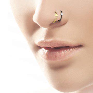 Besides the septum piercing and the high nostril piercing, there are many other types of piercings in the nose area. Continuous Ring - Piercing Ring Nase - Piercing-Trend.com