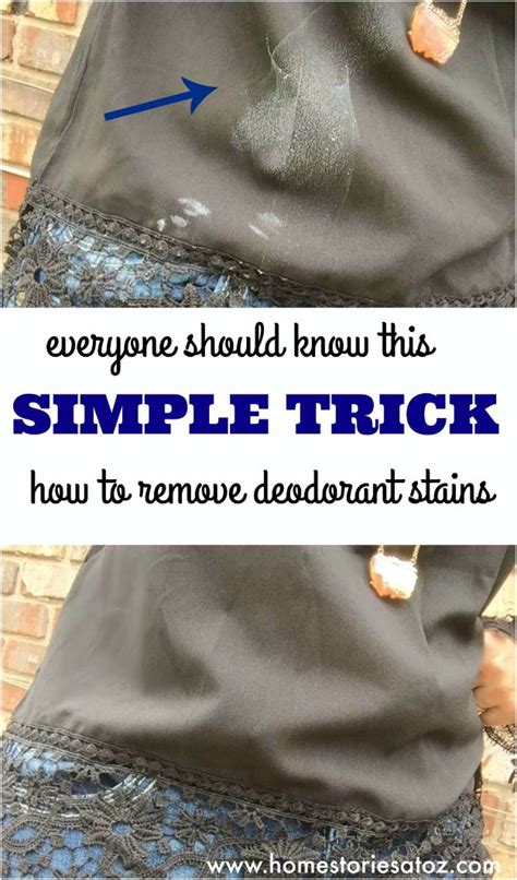 How to remove deodorant stains. 34 Clothes Hacks That Are Simply Genius