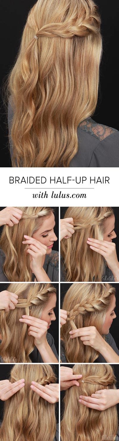 Cute twisted fishtail half up half down hairstyles tutorial. 30 Most Flattering Half Up Hairstyle Tutorials To Rock Any ...