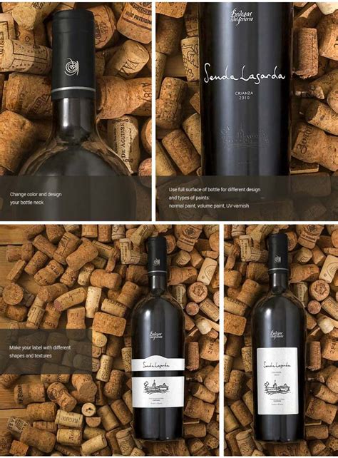Download 36 Elegant Wine Bottle Mockup PSD and Label Templates - Texty Cafe | Bottle mockup, Elegant wine ...