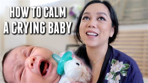 Whether you are the parent of a newborn or caretaker, we can all agree to the simple fact that nothing tests your ninja skills while you try and learn to decode your baby's cries, here are 5 simple ways you can calm him/her down. How to Calm a Crying Baby - itsjudyslife - YouTube