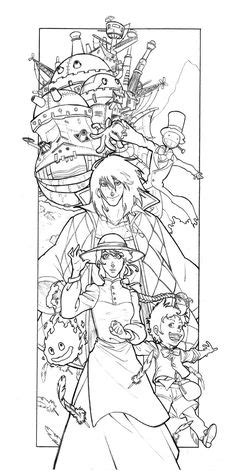 Barbie diamond castle coloring pages. 109 Best Studio Ghibli Coloring Pages images in 2020 ...