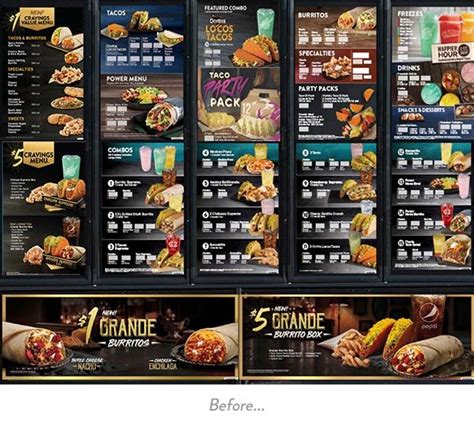 Prices shown in images & the following table should be seen as estimates, and you should always check with your restaurant before ordering. Taco Bell to drop some of its iconic menu items on ...