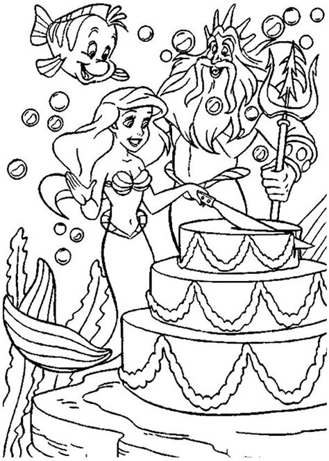 Mermaid tattoos exist since prehistoric times when sailors were essentially drawn towards them and believed to have seen real mermaids. Little Mermaid Birthday Cake Coloring Pages - NetArt ...