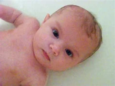 Keep that hold firm so your baby feels safe. Adorable Three Month Old Baby Girl Gets A Bath - Lilah ...