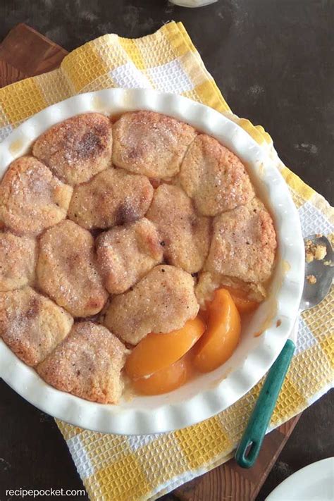 Melt butter in casserole dish in oven. Easy Peach Cobbler with Canned Peaches | Recipe in 2020 | Canned peaches, Sweet recipes, Yummy food