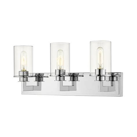 The classic hollywood iconic® xl vanity mirror features a slide dimmer for precision lighting control and dual power outlets, all in a light aluminum frame with a base that can be detached for wall mounting. Z-Lite 462-3V-BRZ Savannah 3 Light 23" Wide | Build.com ...