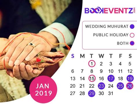 Although finding the right hindu wedding calendar can be troublesome, we at bookeventz have already made an entire list of shubh marriage muhurat dates in 2020. 2019 Marriage Dates: Hindu Muhurat Wedding Dates 2019 in ...