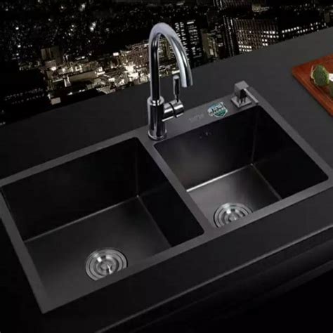 Belanja di indotrading secara b2b dengan mudah. Bak Cuci Piring Hitam Komplite 8245 & Kitchen Sink Black ...