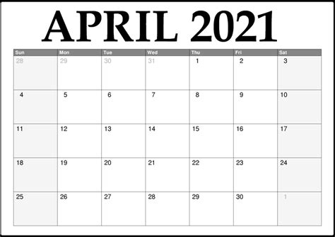 If you do not have excel installed on your computer, you can open. The Month Of April 2021 - Free Calendar Template