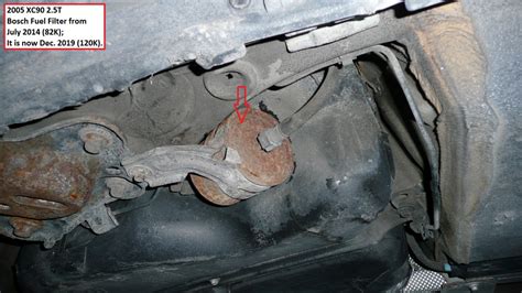 When replacing fuel filters keep in mind that the old filter contains a considerable amount of fuel that will need to be safely handled and disposed of. DIY: 2005 XC90 2.5T Fuel Filter at 82K