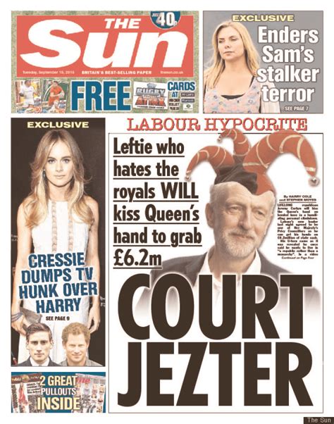 ©news group newspapers limited in england no. The Sun's Front Page Smear Story On 'Hypocrite' Jeremy ...