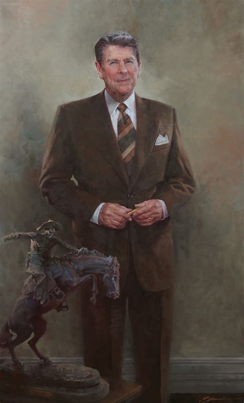 John howard sanden is an american portrait artist. John Howard Sanden - President Ronald Reagan portrait