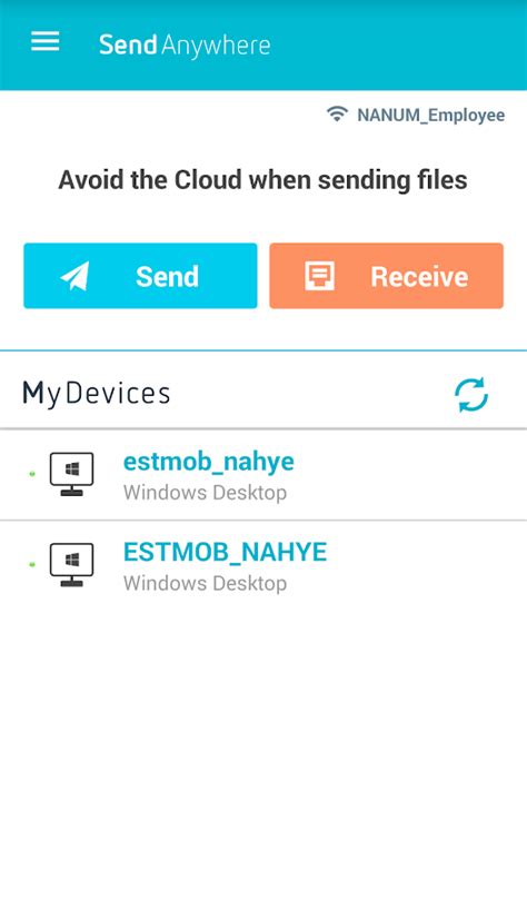 Android and ios have long been at war with one another for their share of the smartphone & tablet markets. Send Anywhere (File Transfer) - screenshot